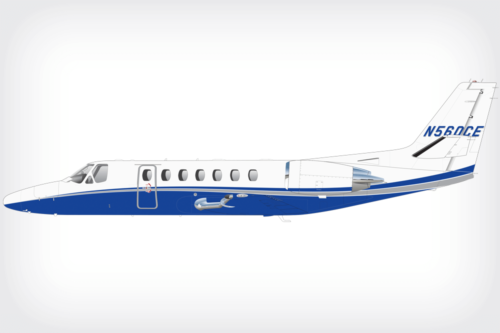 Cessna Citation 560 paint design