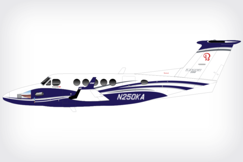 King Air 250 paint design
