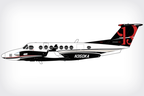 King Air 350i paint design