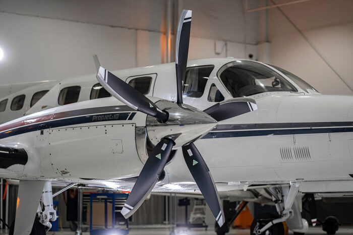 Aircraft propeller installation