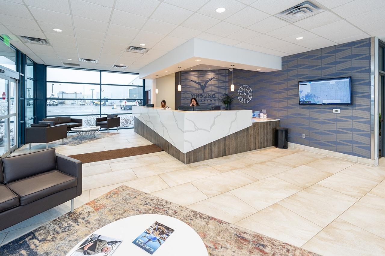 Yingling Aviation FBO reception